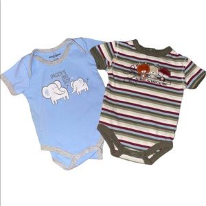 Size 3-6M DUCK DUCK GOOSE BABY BODYSUIT TOPS SHORT SLEEVE BUNDLE